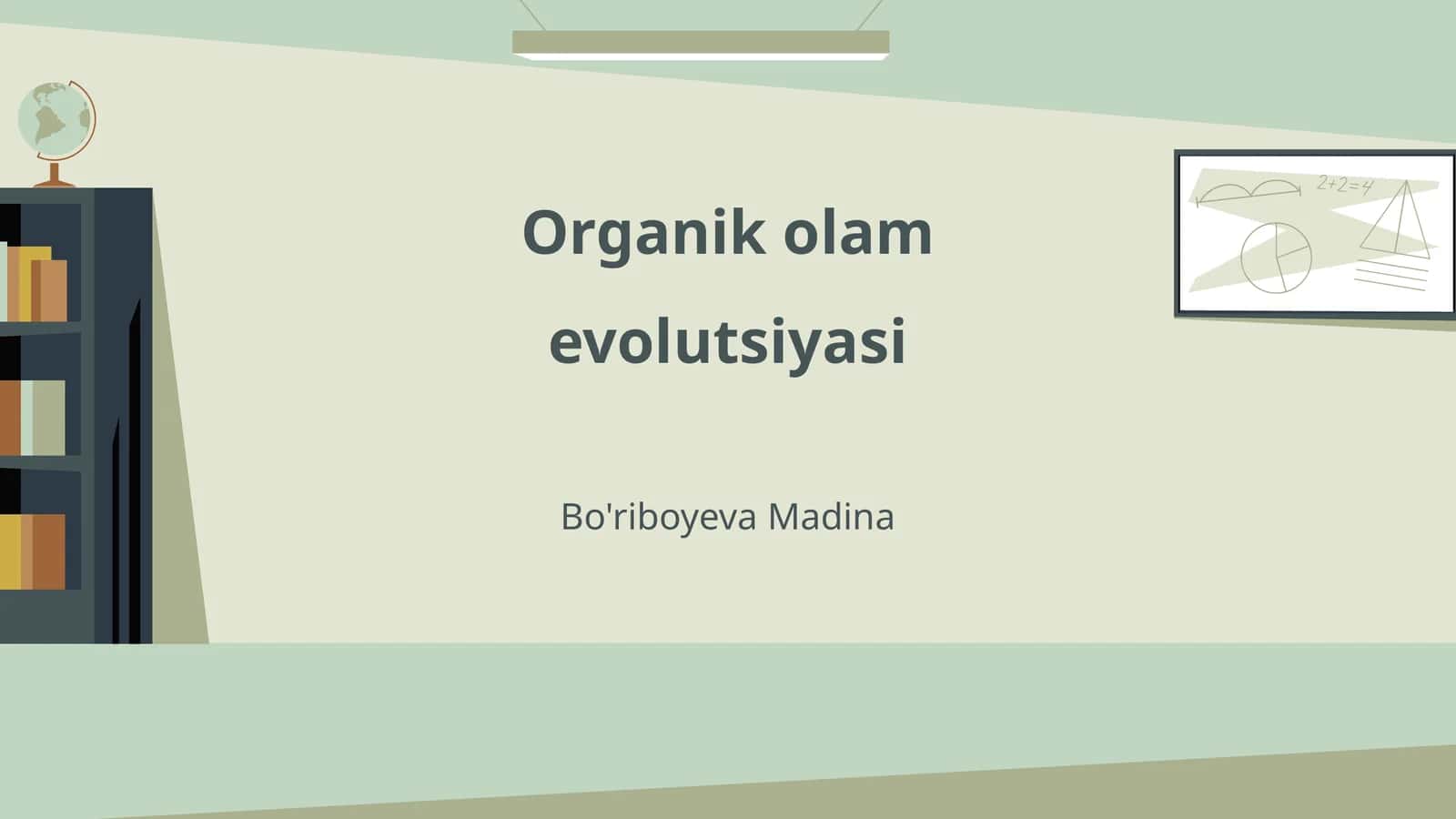 Organik olam evolutsiyasi 1