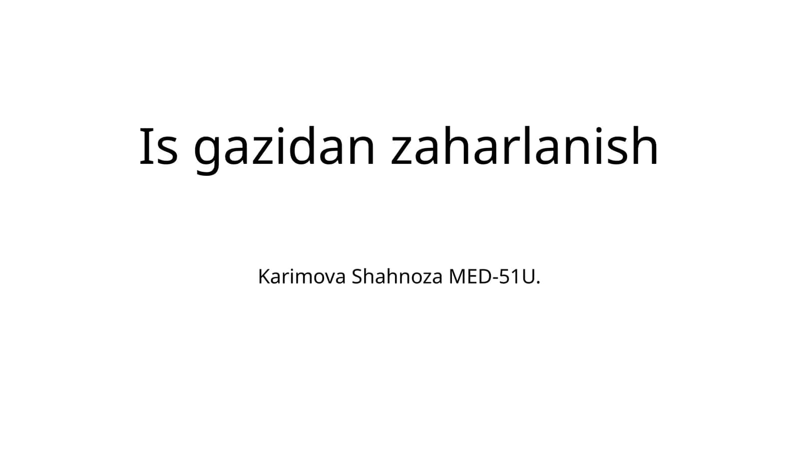 Is gazidan zaharlanish 1
