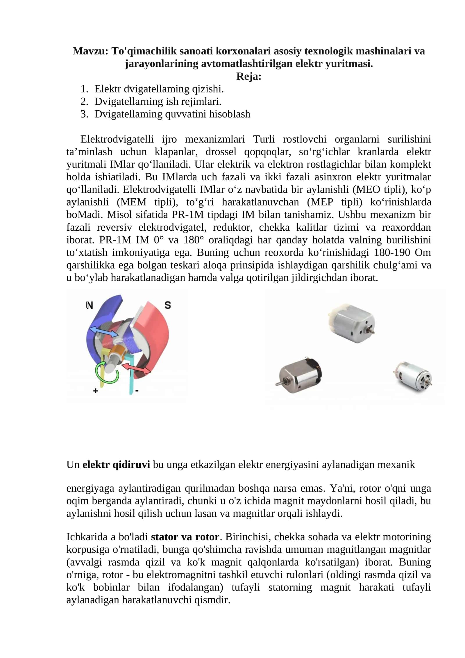 Elektrodvigatelli IM 1