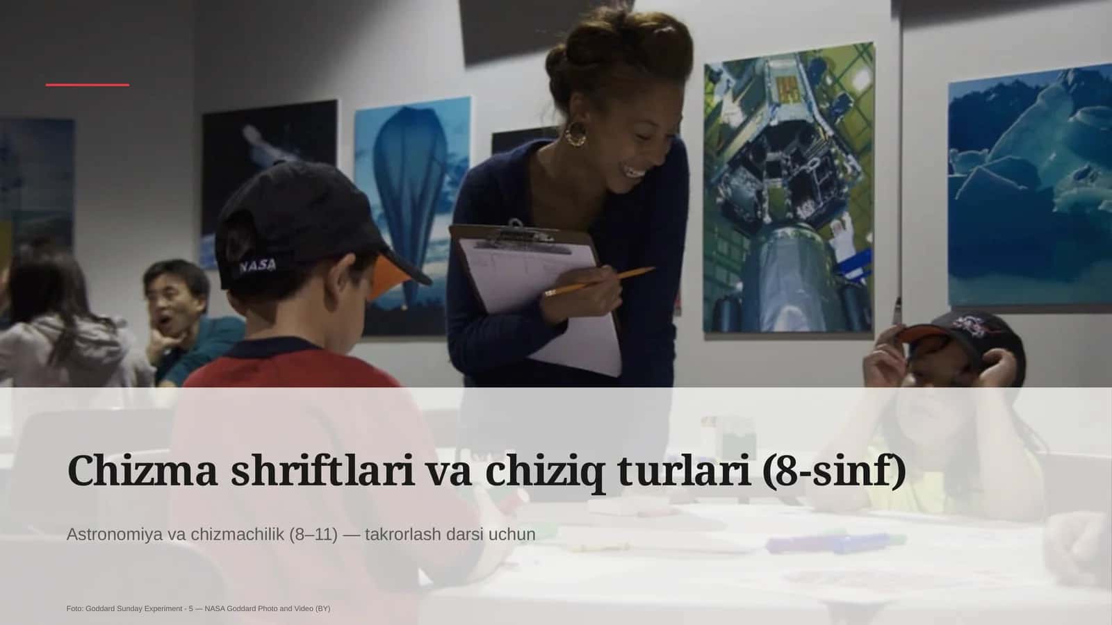 Chizma shriftlari va chiziq turlari (8-sinf) 1