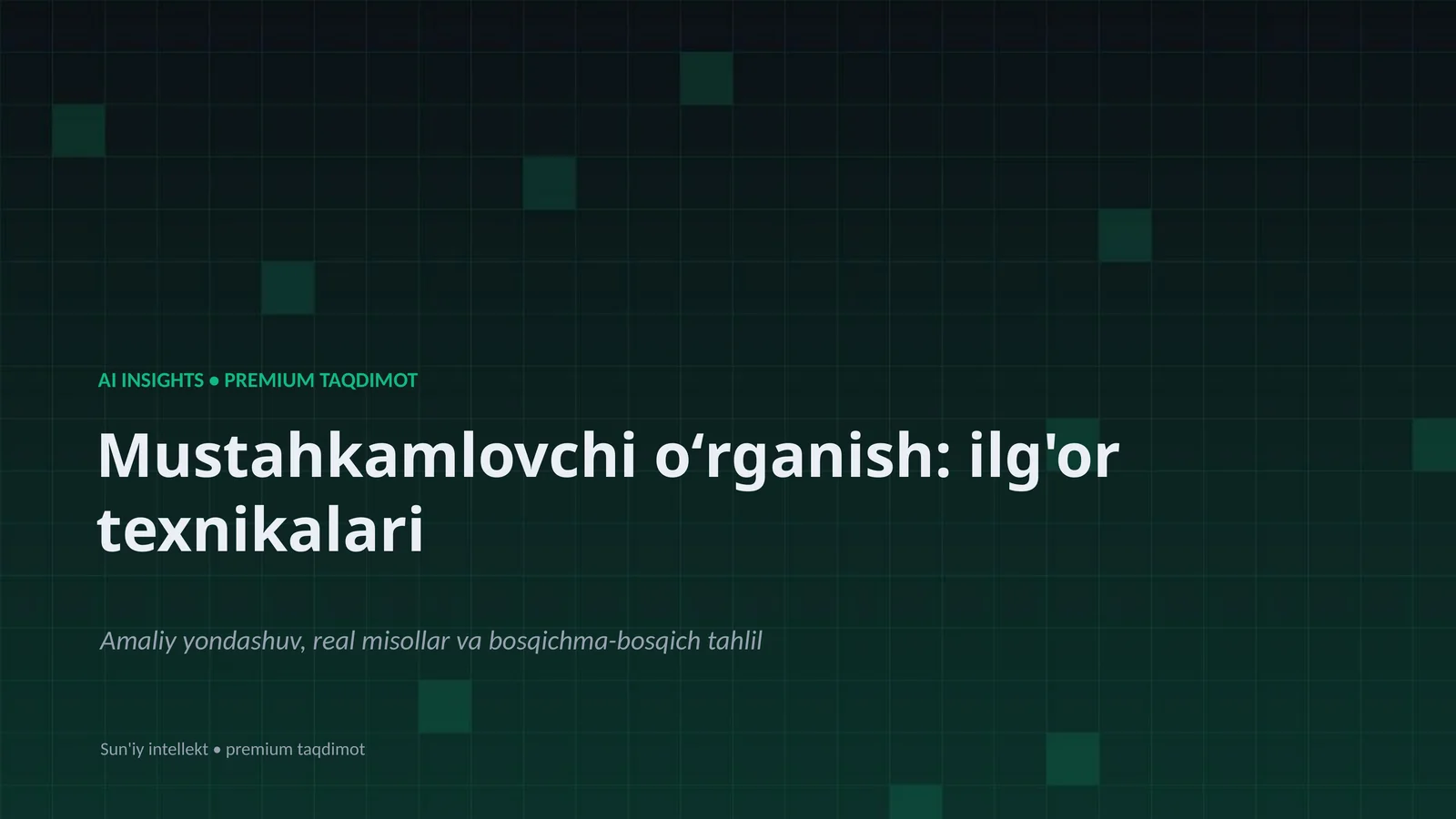 AI INSIGHTS • PREMIUM TAQDIMOT 1