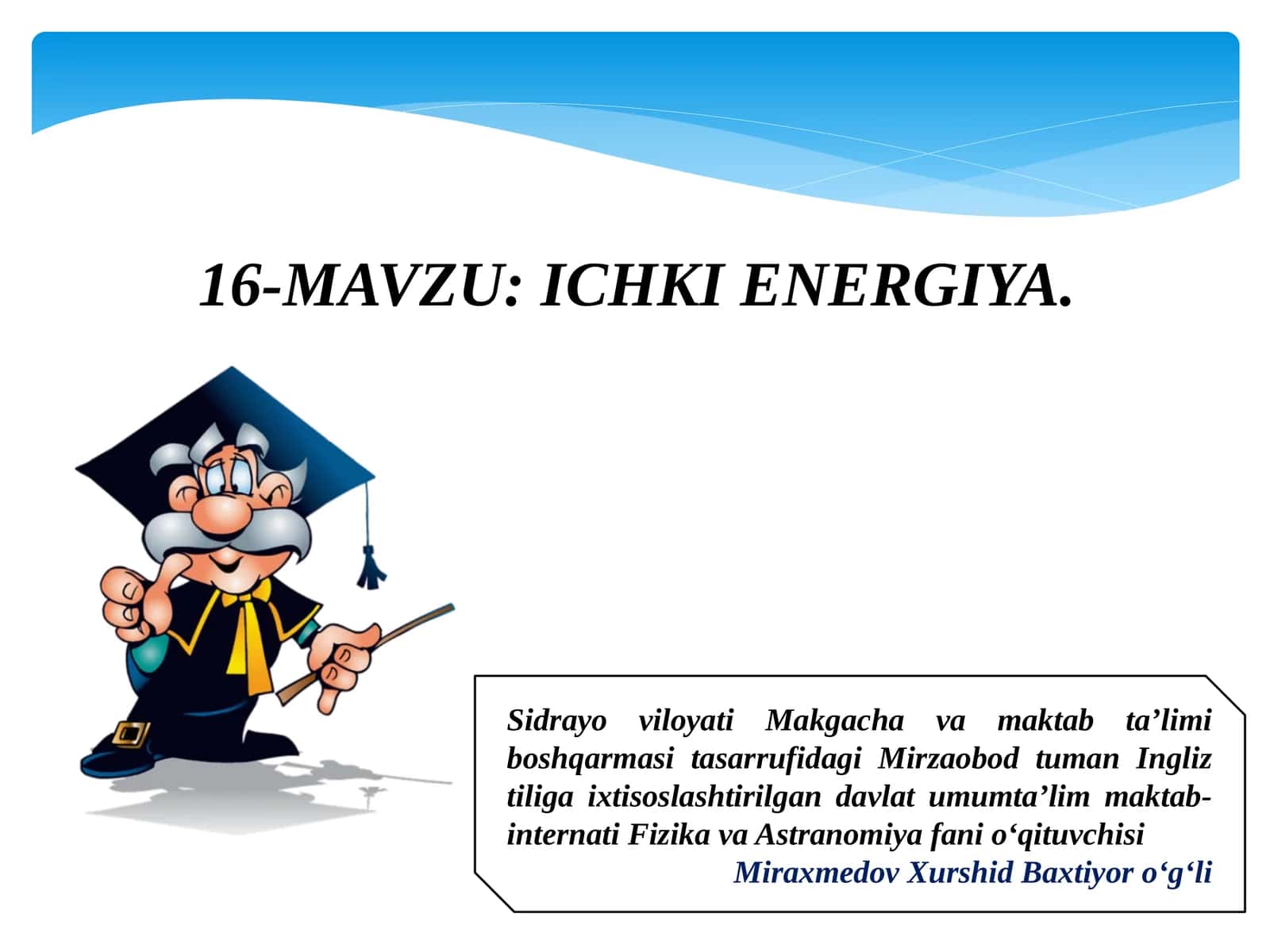 ICHKI ENERGIYA 1