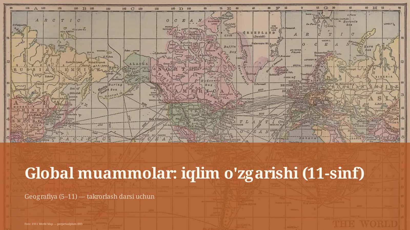 Global muammolar: iqlim o'zgarishi (11-sinf) 1