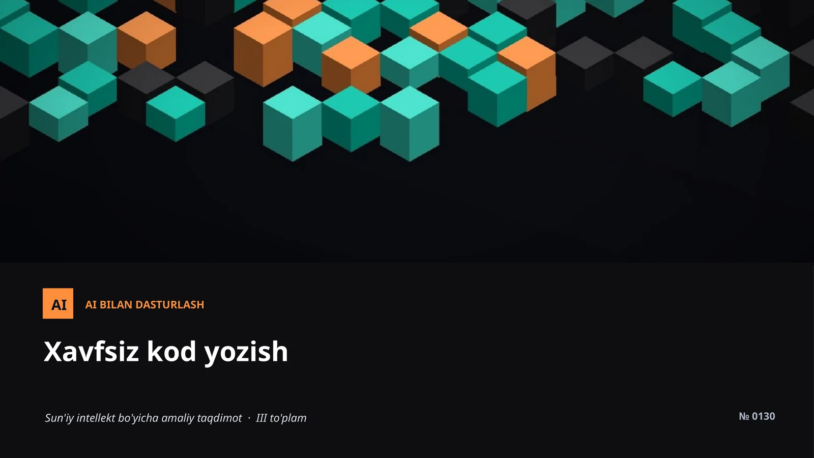 Xavfsiz kod yozish 1