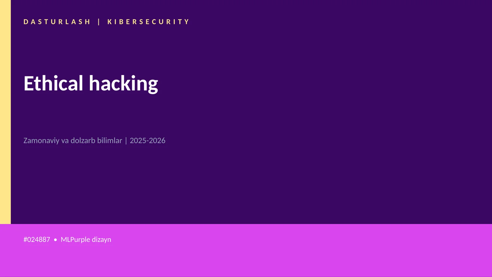 Ethical hacking 1