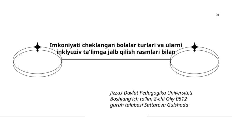 Imkoniyati cheklangan bolalar turlari va ularni inklyuziv ta'limga jalb qilish rasmlari bilan 1