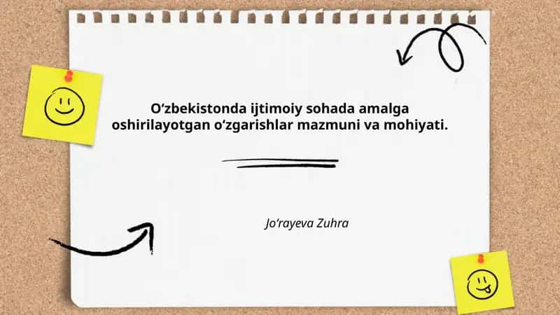 Ijtimoiy Sohada Amalga Oshirilayotgan O‘zgarishlar Mazmuni va Mohiyati 1