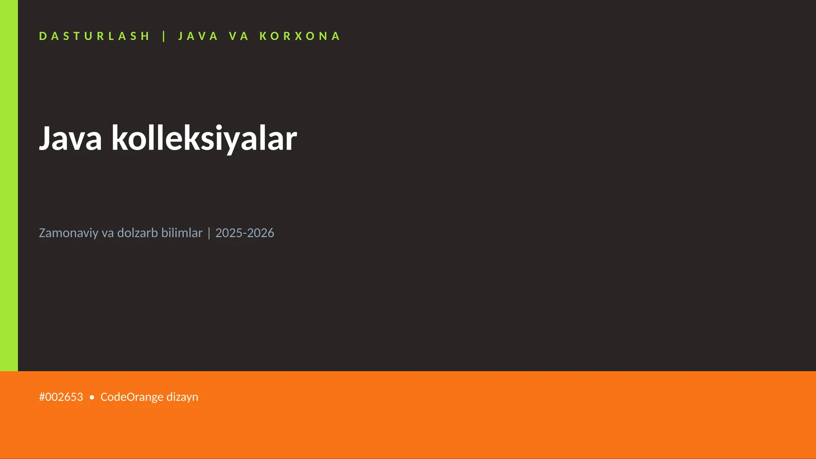 Java kolleksiyalar 1