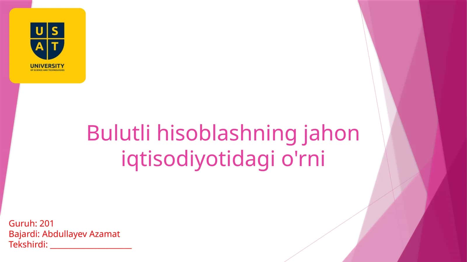 Bulutlihisoblashningjahoniqtisodiyotidagio'rni 1