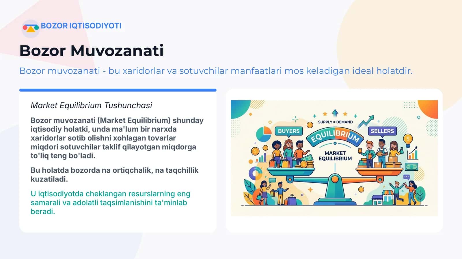 Bozor Muvozanati 1