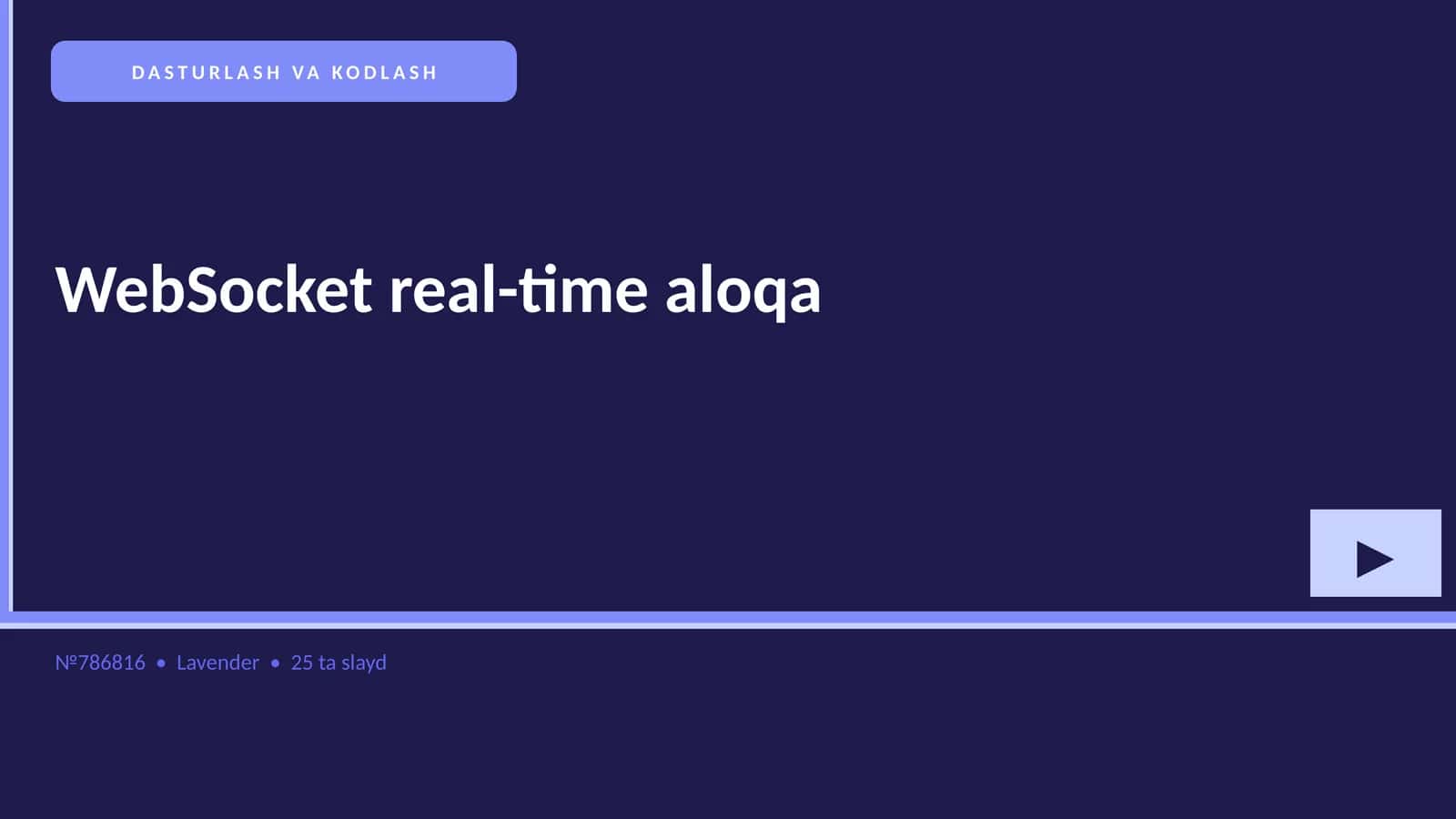 WebSocket real-time aloqa 1