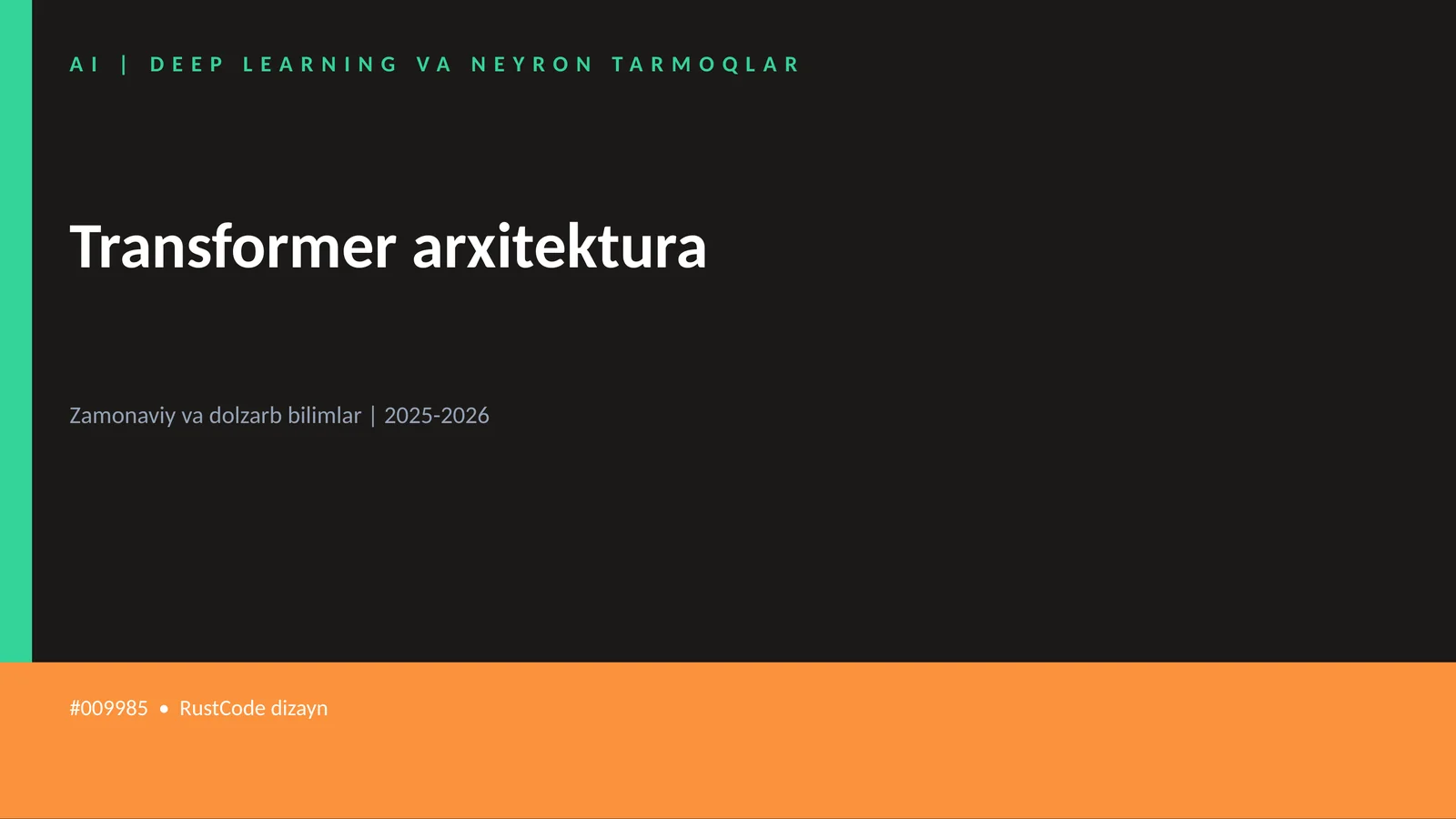 Transformer arxitektura 1