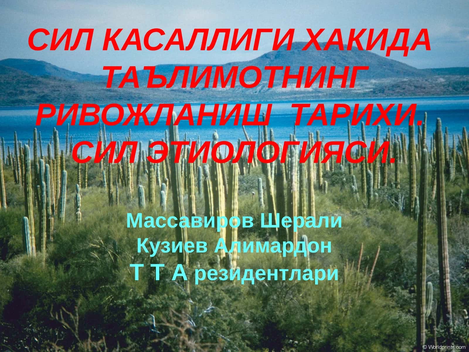 Сил касаллиги ҳақида таълимот 1