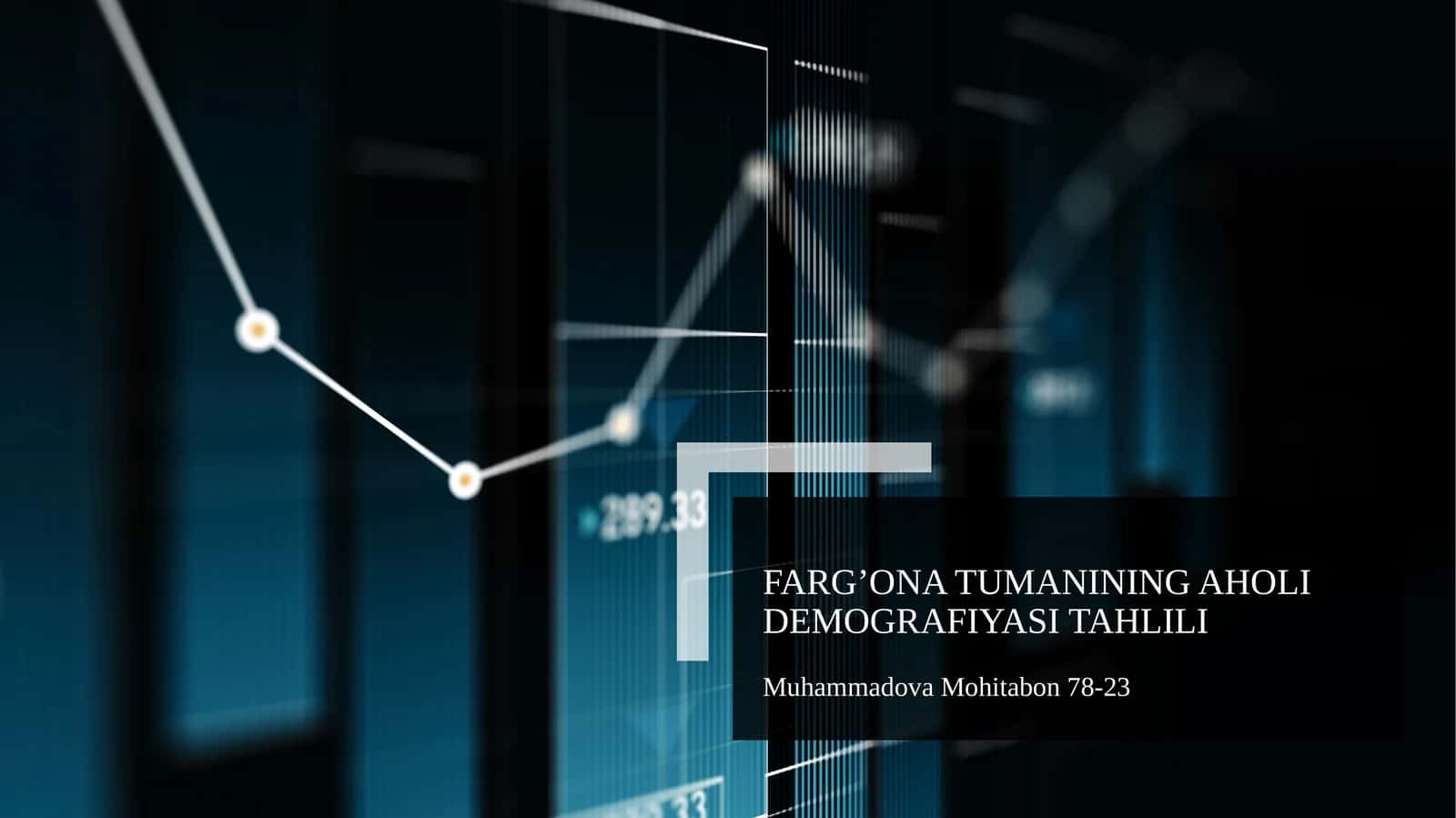 Farg’ona tumanining aholi demografiyasi tahlili 1