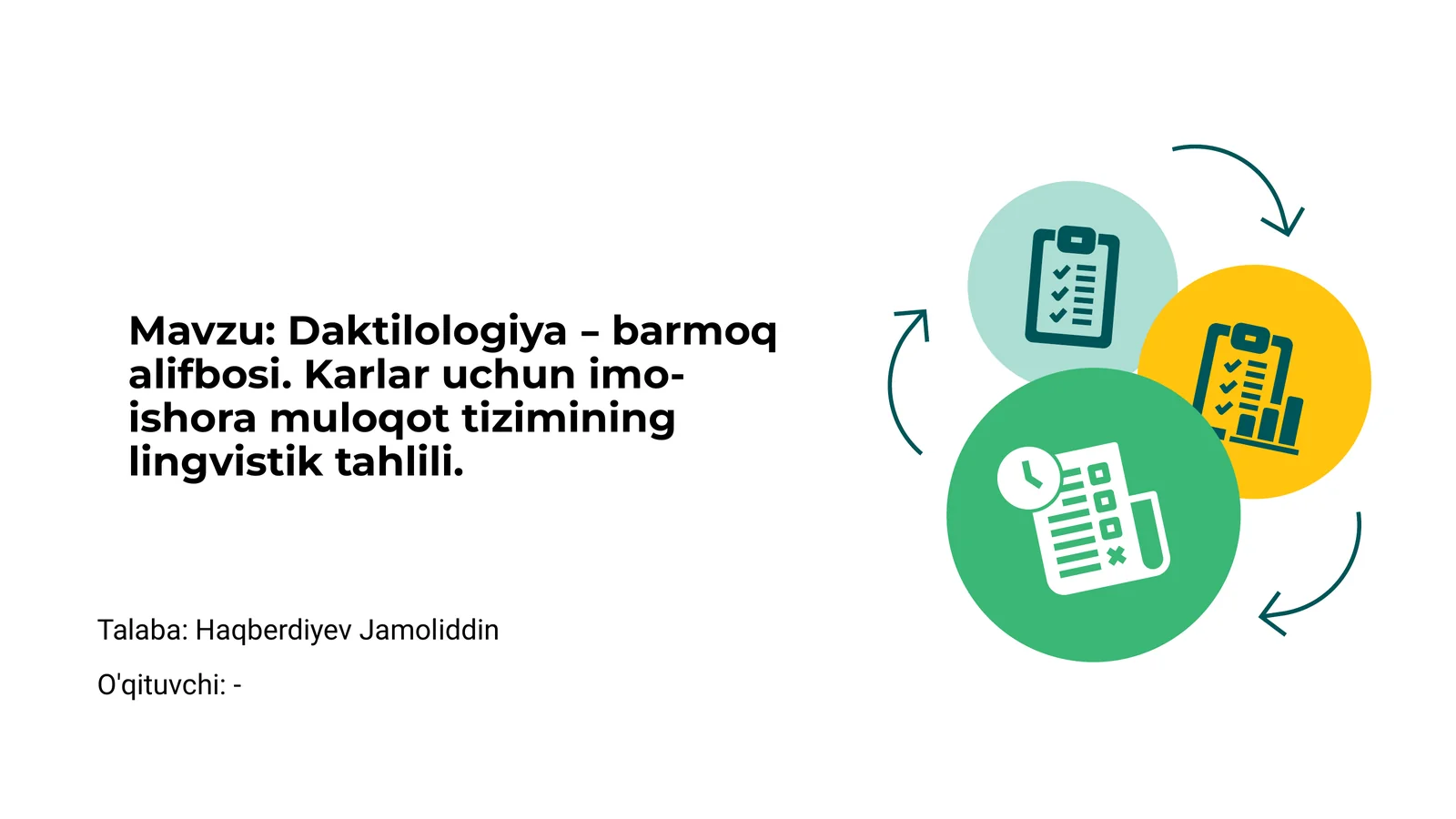 Daktilologiya – barmoq alifbosi 1