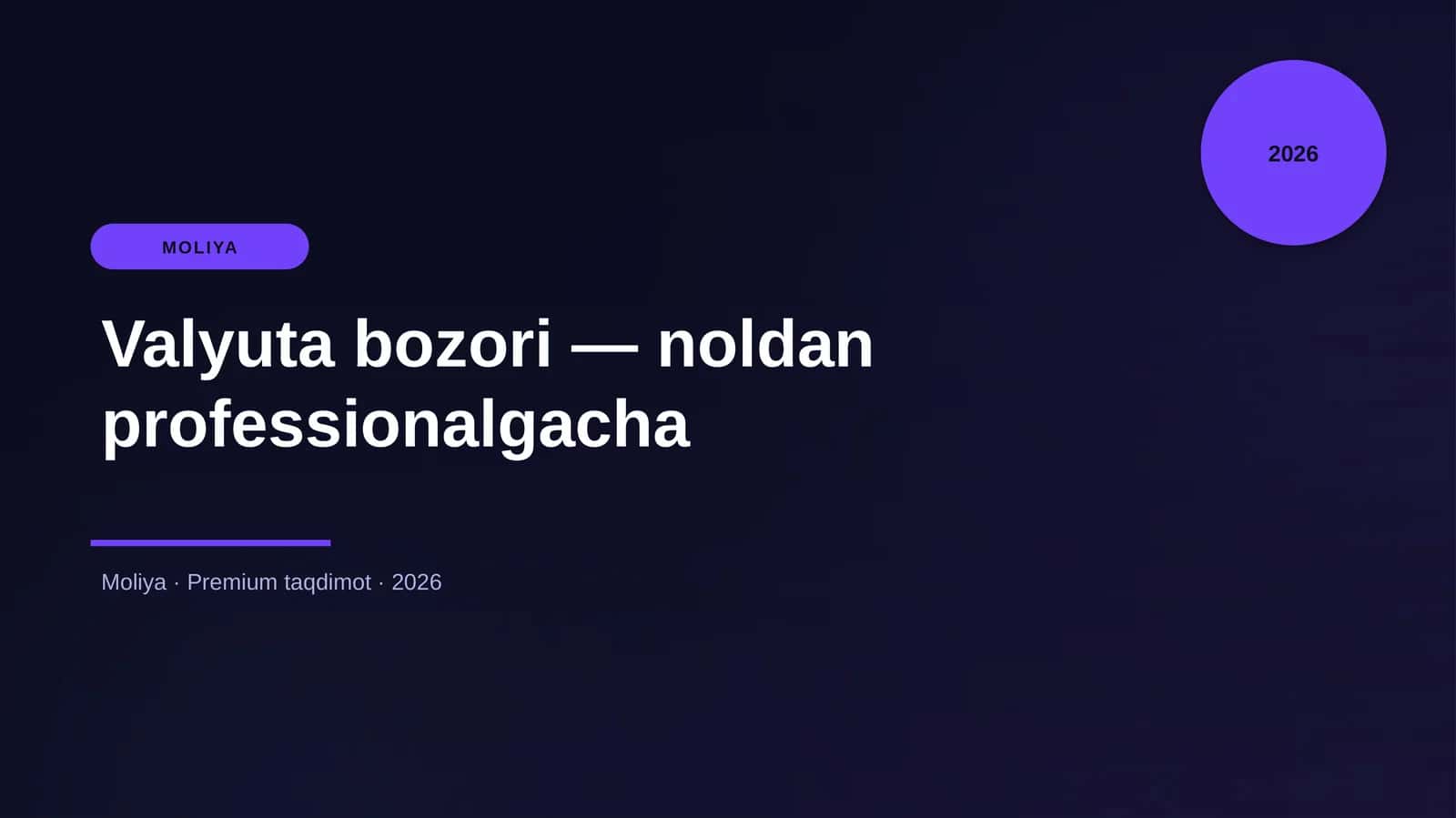 Valyuta bozori — noldan professionalgacha 1