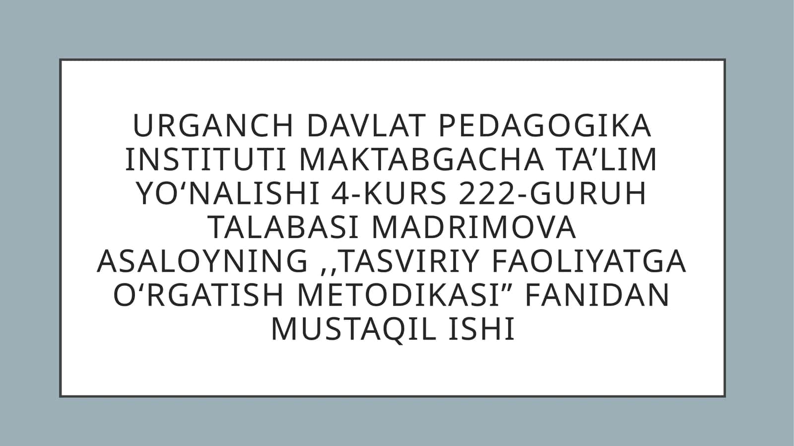 oʻrta guruh bolalariga predmetli rasm chizishni oʻrgatish 1