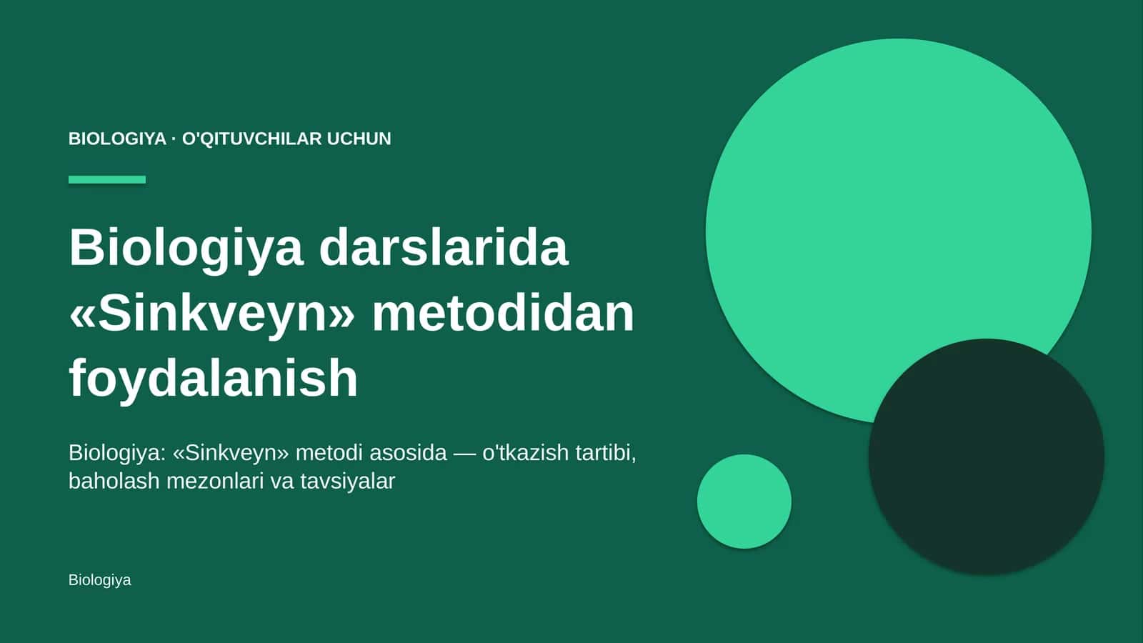 biologiya darslarida sinkveyn metodidan foydalanish 6900 1