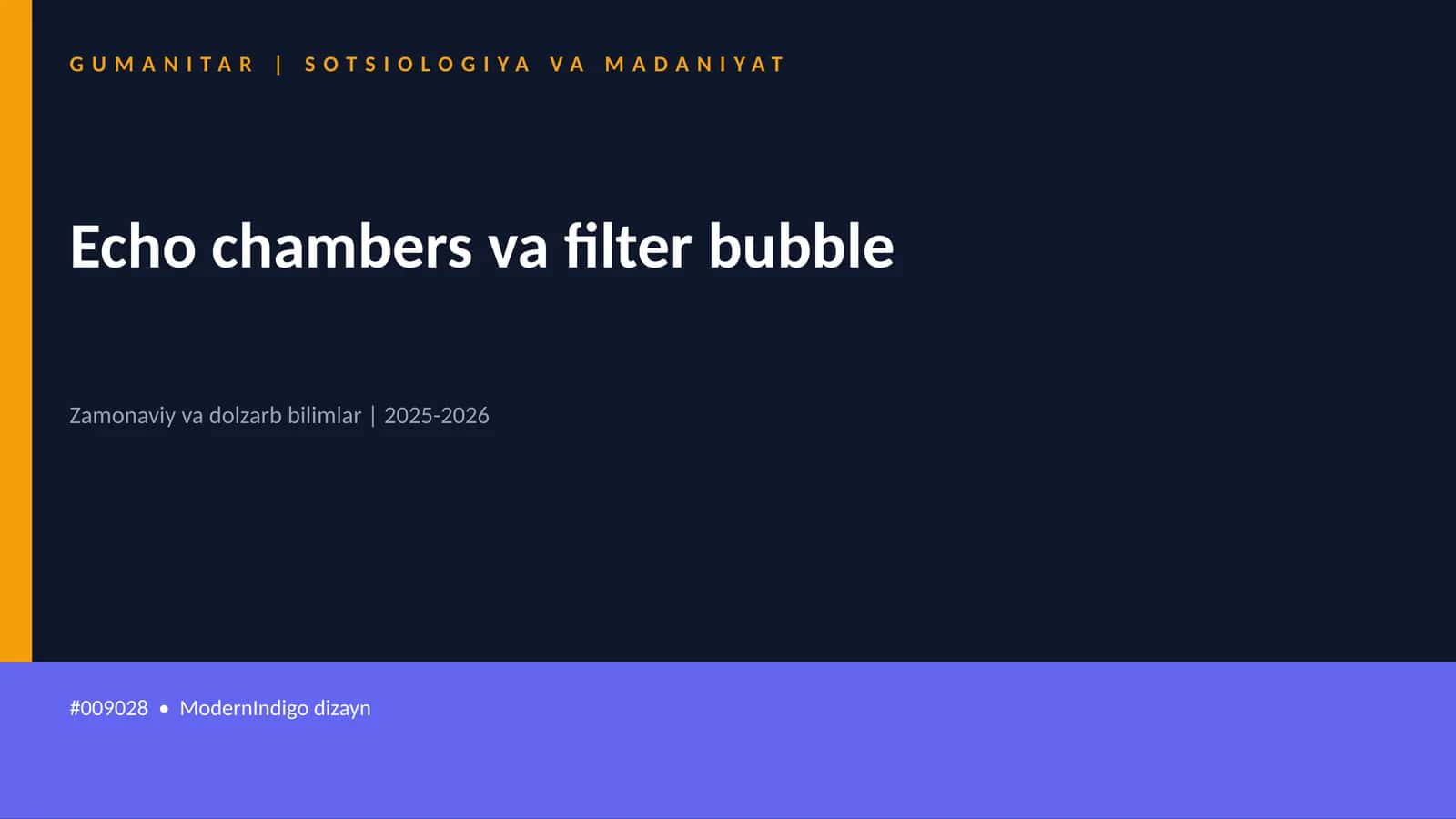 Echo chambers va filter bubble 1