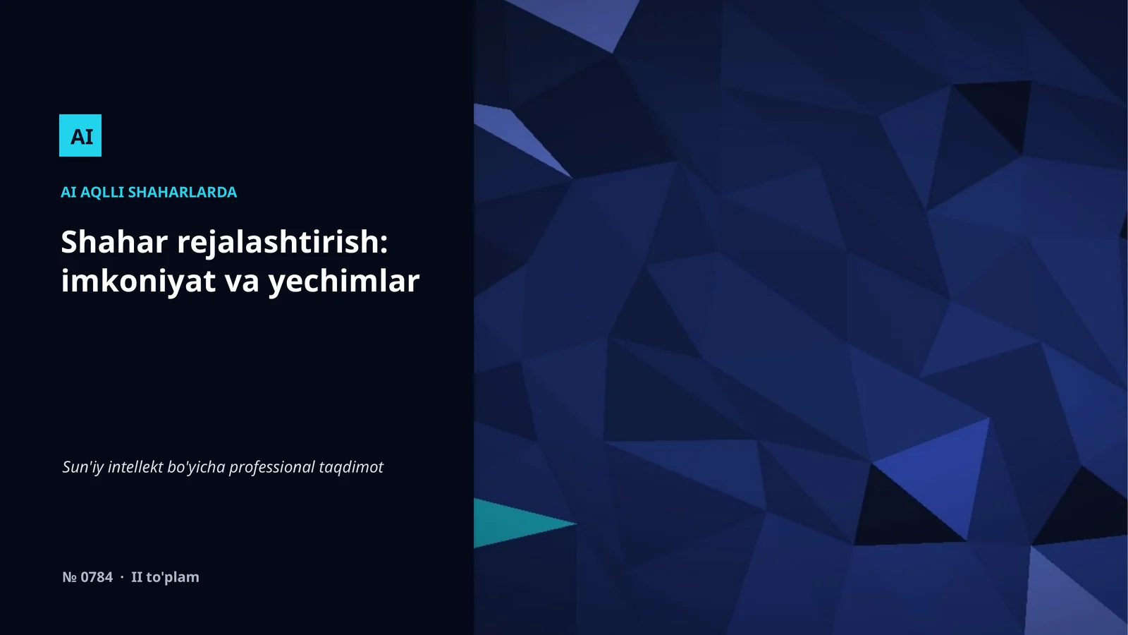 AI AQLLI SHAHARLARDA 1