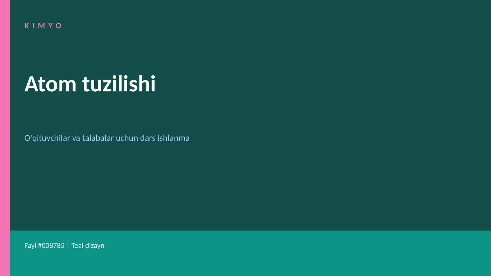 Atom tuzilishi 1