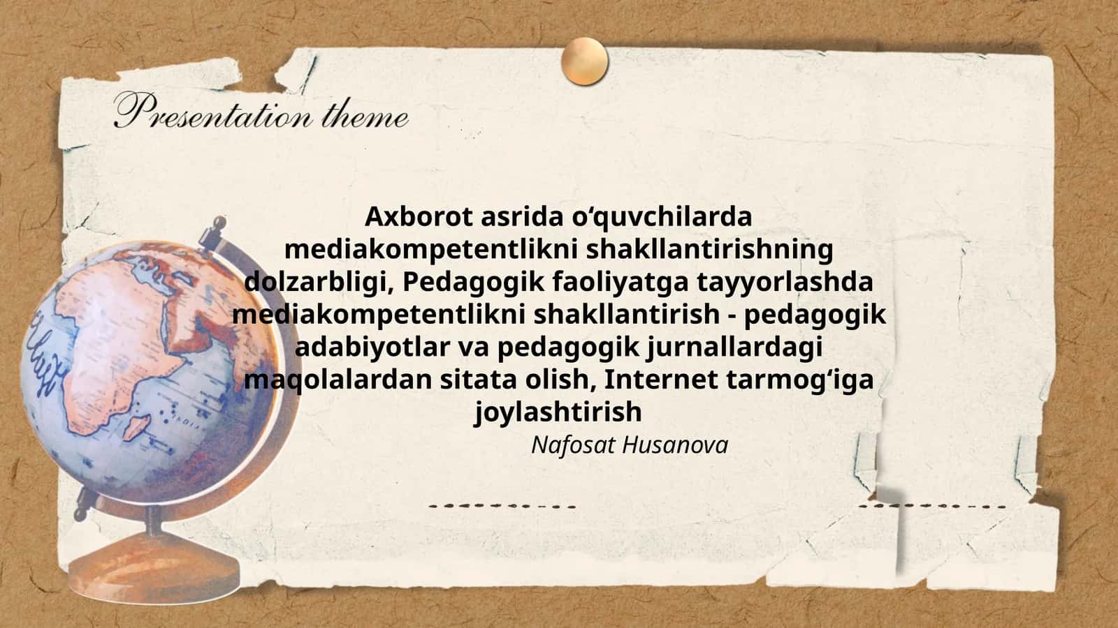Pedagogik faoliyatga tayyorlashda mediakompetentlikni shakllantirish 1