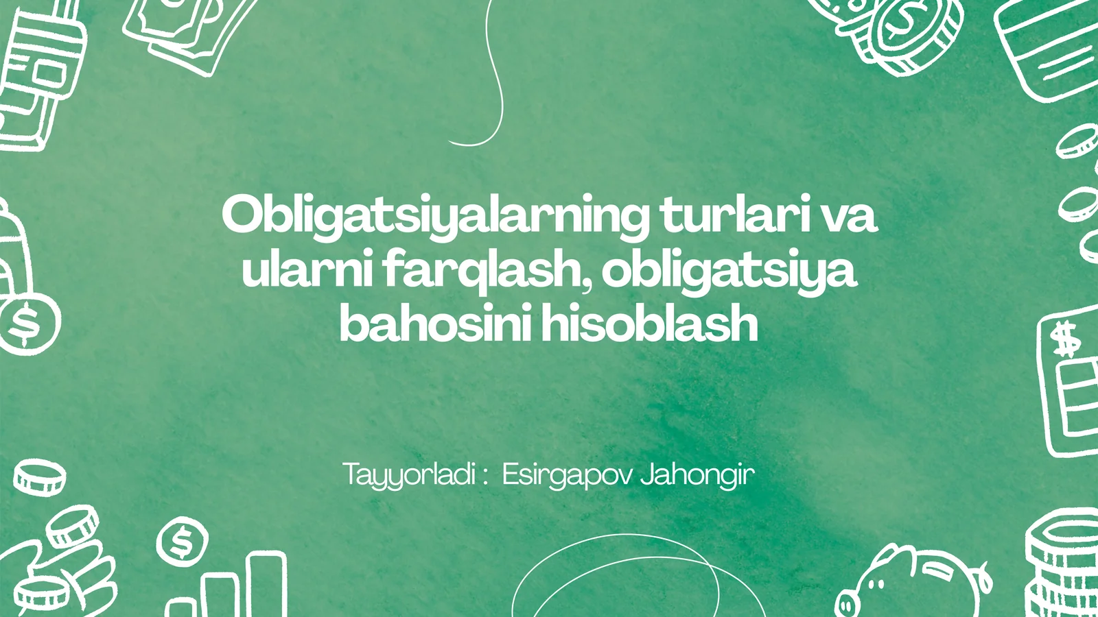 Obligatsiyalarning turlari va ularni farqlash 1