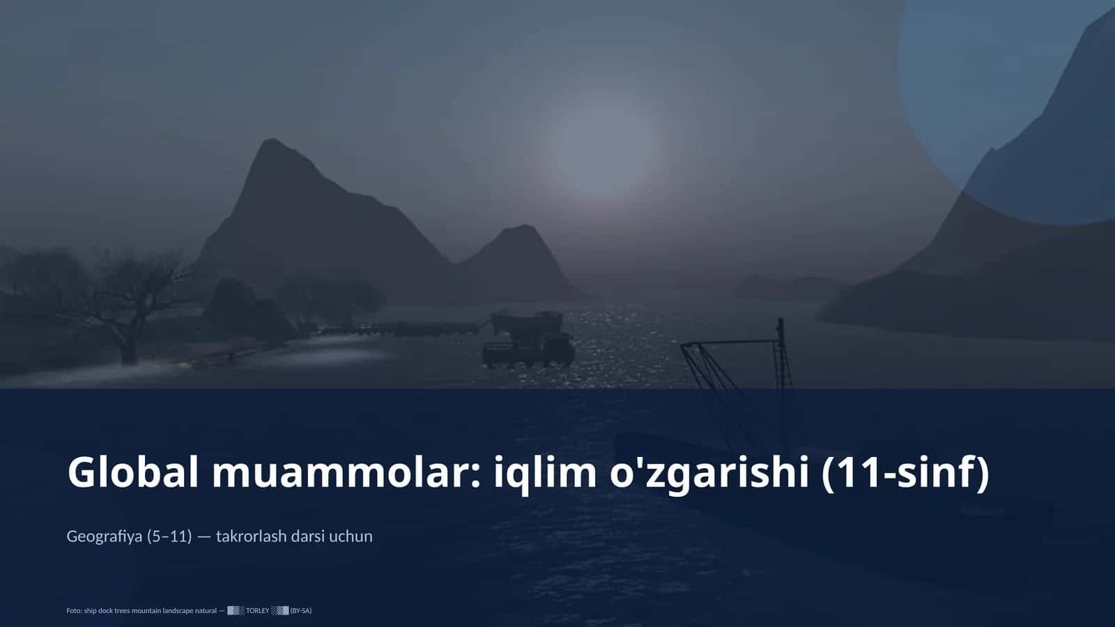 Global muammolar: iqlim o'zgarishi (11-sinf) 1