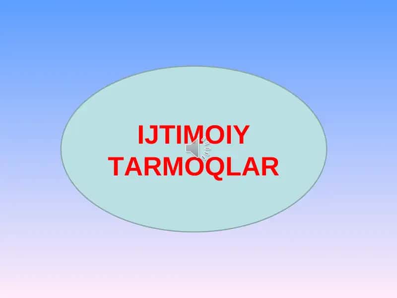 Ijtimoiy tarmoqlar. Myspace 1