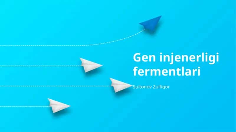 Genetik Muhandislik Fermentlari: Asoslari 1