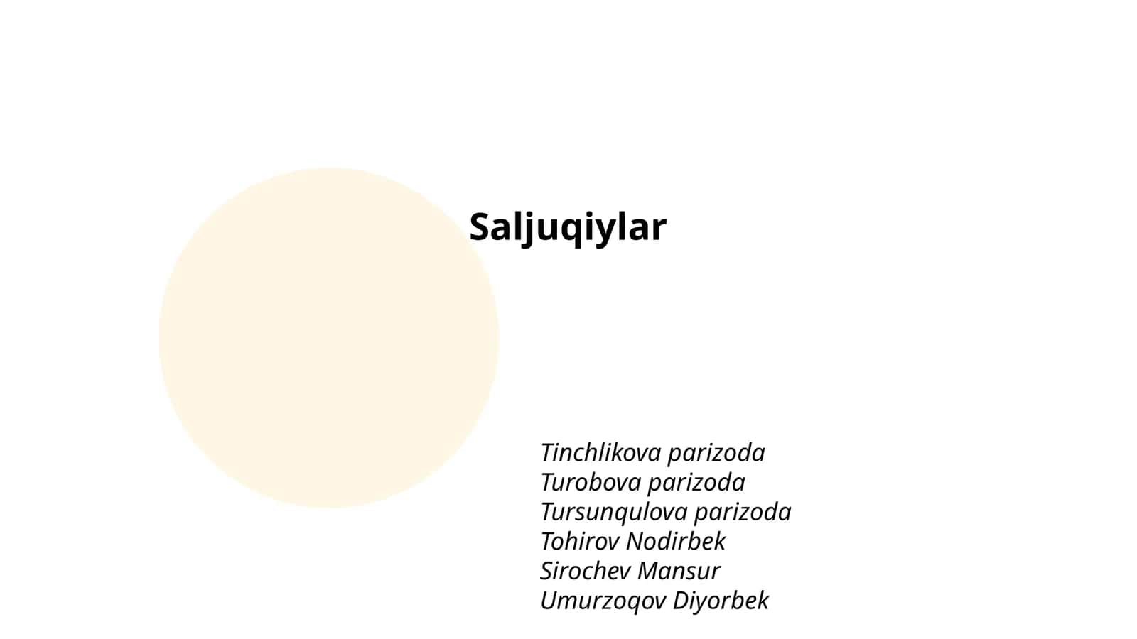 Saljuqiylar 1