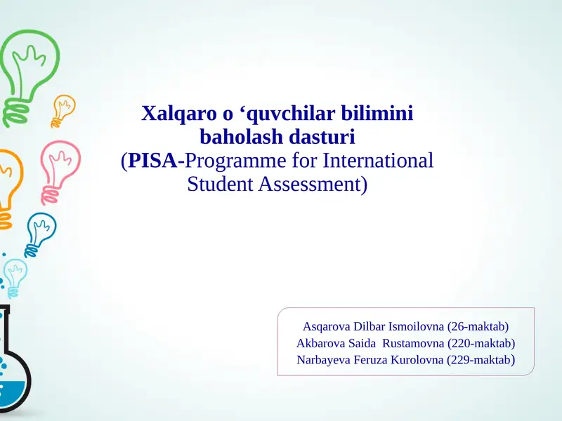 PISA Dasturi 1