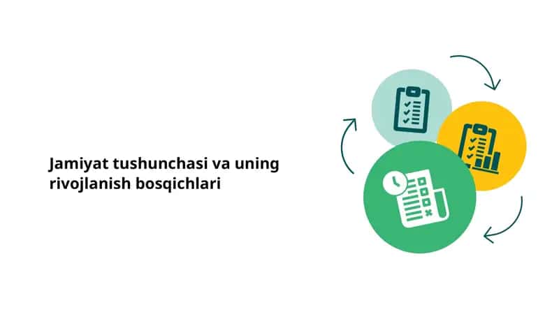 Jamiyat tushunchasi va uning rivojlanish bosqichlari 1