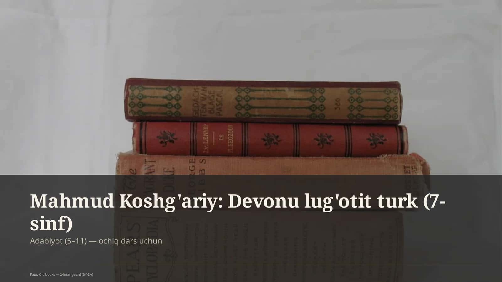 Mahmud Koshg'ariy: Devonu lug'otit turk (7-sinf) 1
