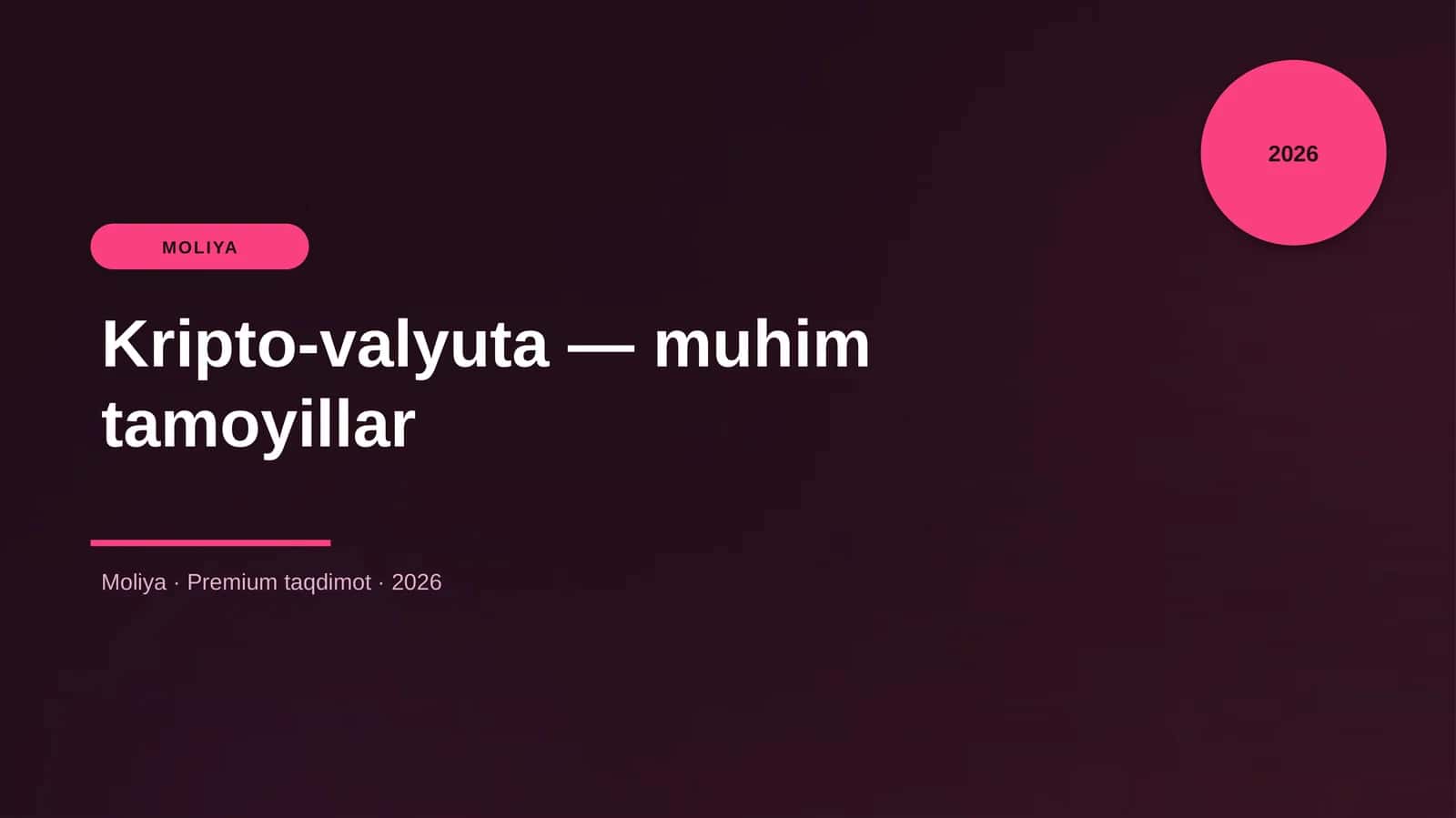 Kripto-valyuta — muhim tamoyillar 1