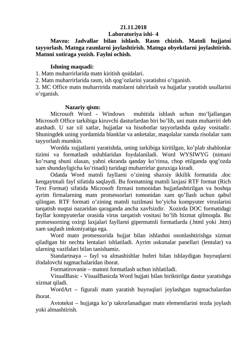 Microsoft Word 1
