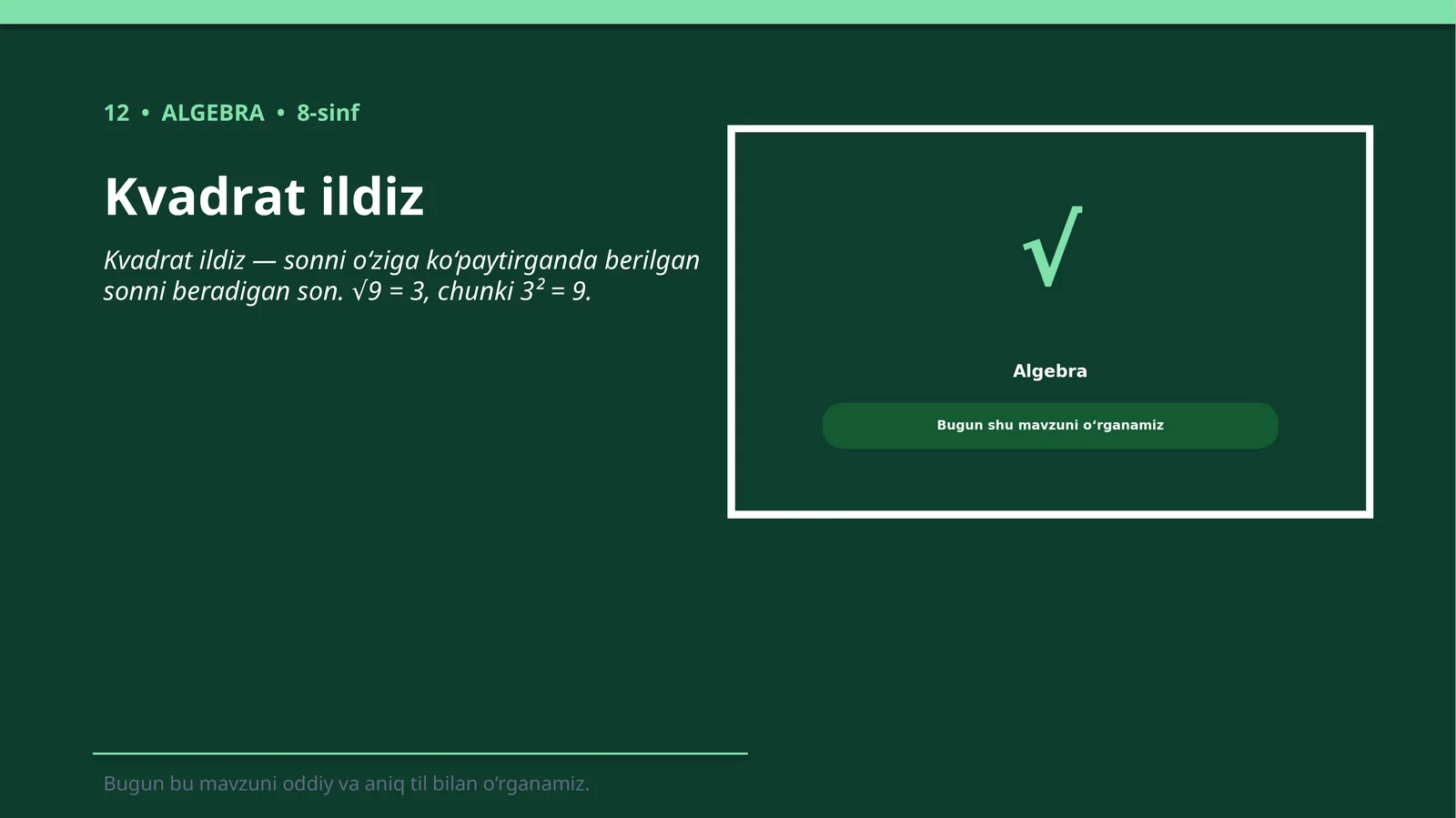 Kvadrat ildiz 1