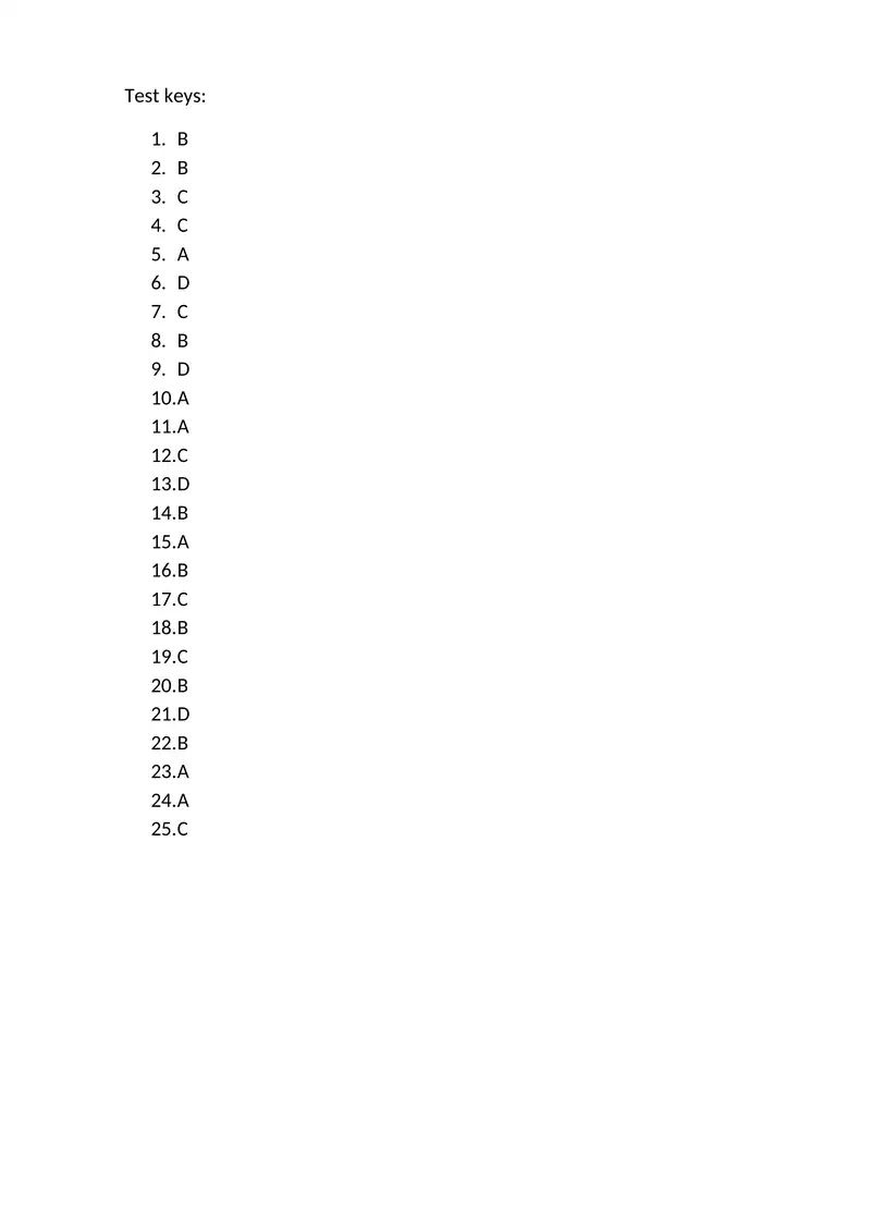 Test keys 1