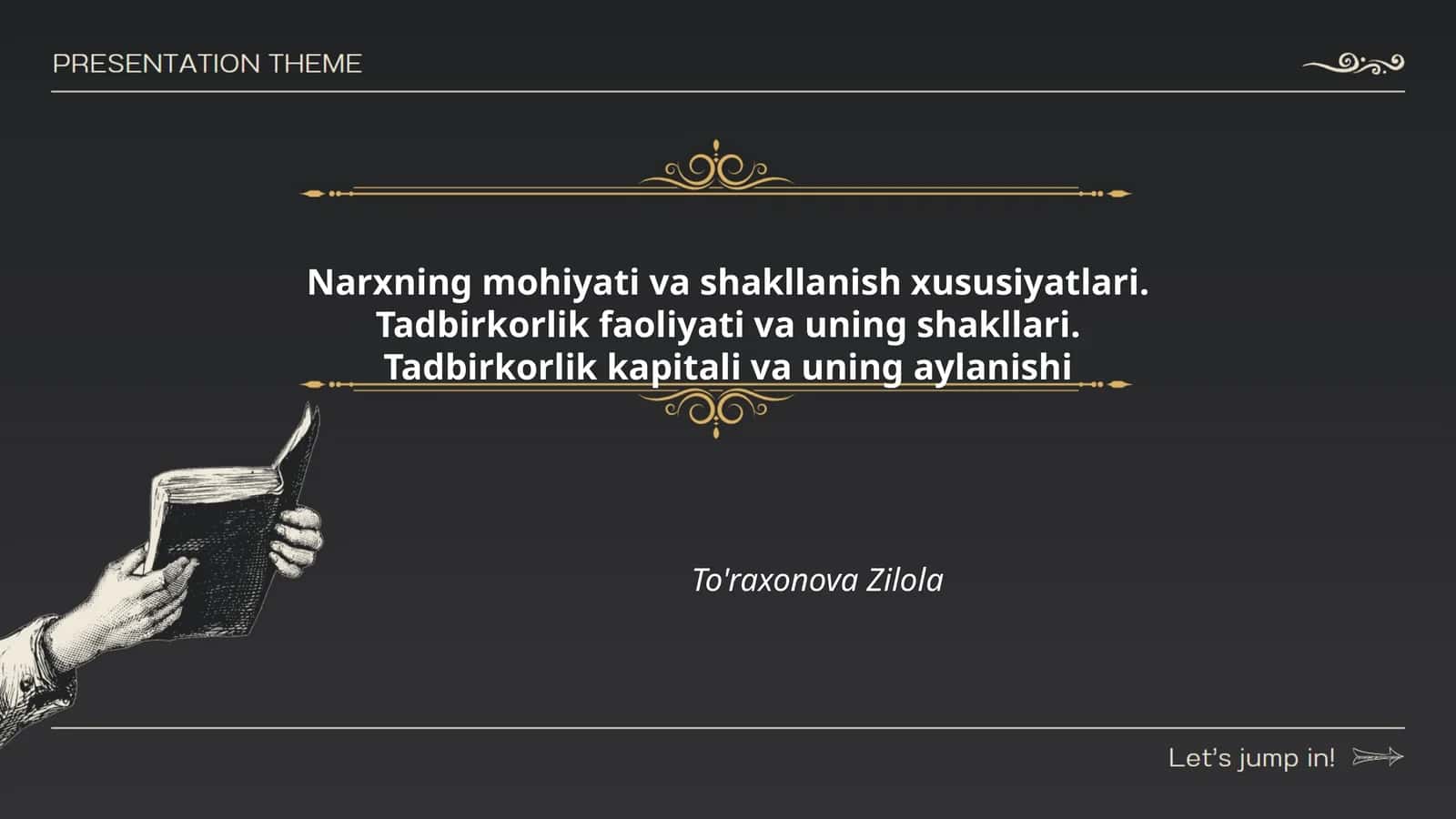 Narxning mohiyati va shakllanishi 1
