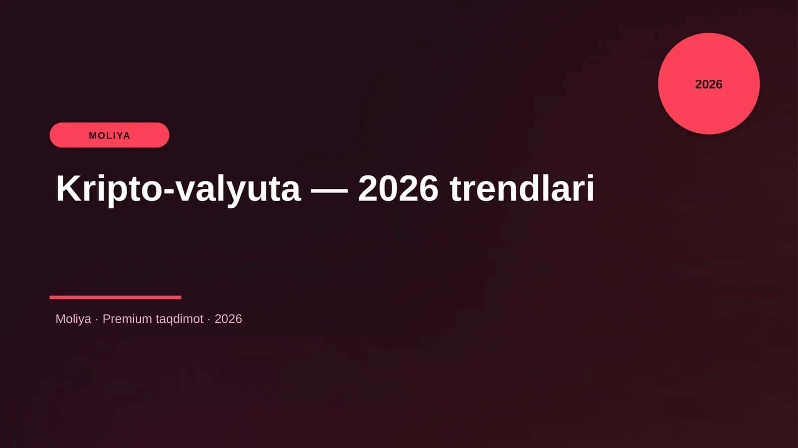 Kripto-valyuta — 2026 trendlari 1