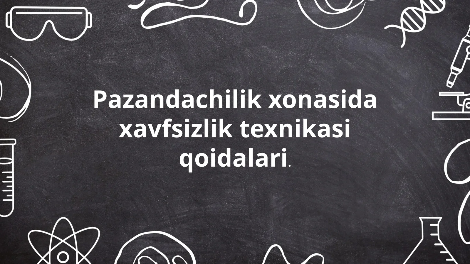 Pazandachilik xonasida xavfsizlik texnikasi qoidalari 1