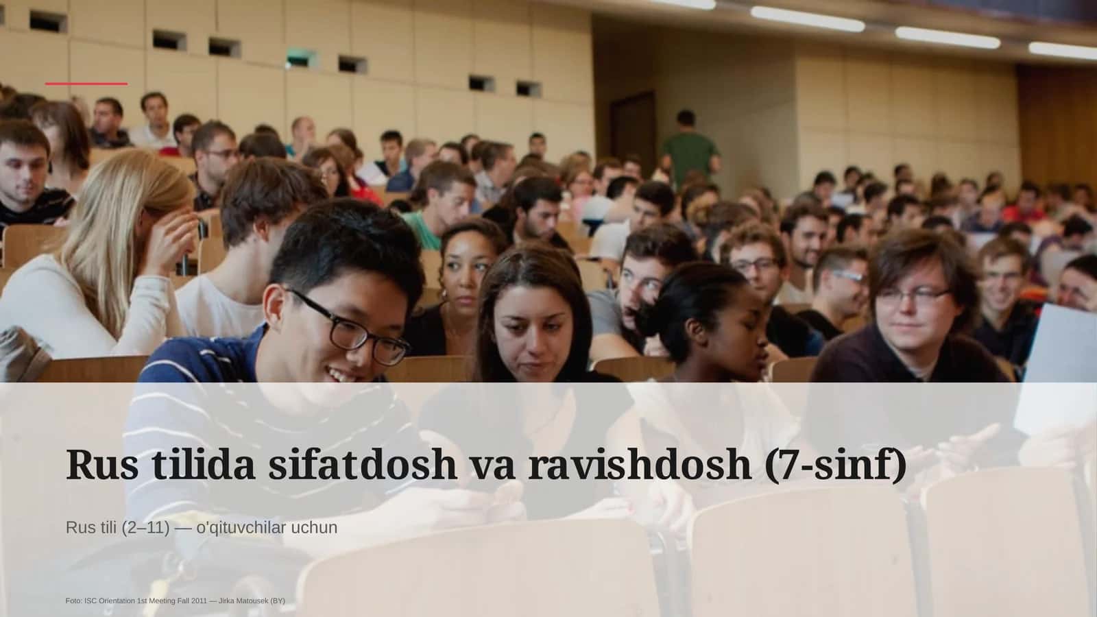 Rus tilida sifatdosh va ravishdosh (7-sinf) 1