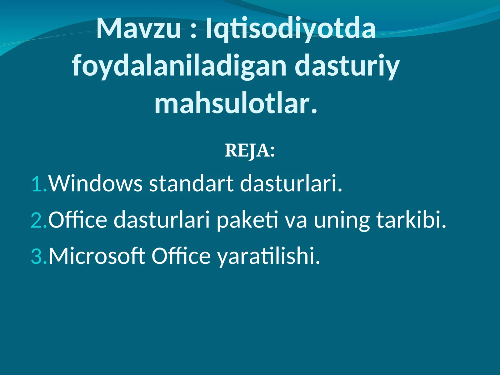 Windows standart dasturlari, Office dasturlari paketi, Microsoft Office yaratilishi 1