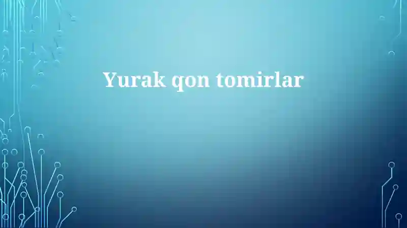 Yurak-qon tomirlar