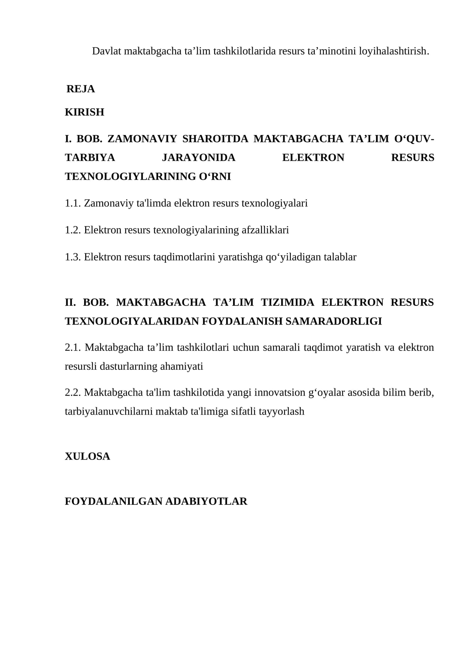Zamonaviy ta'limda elektron resurs texnologiyalari 1