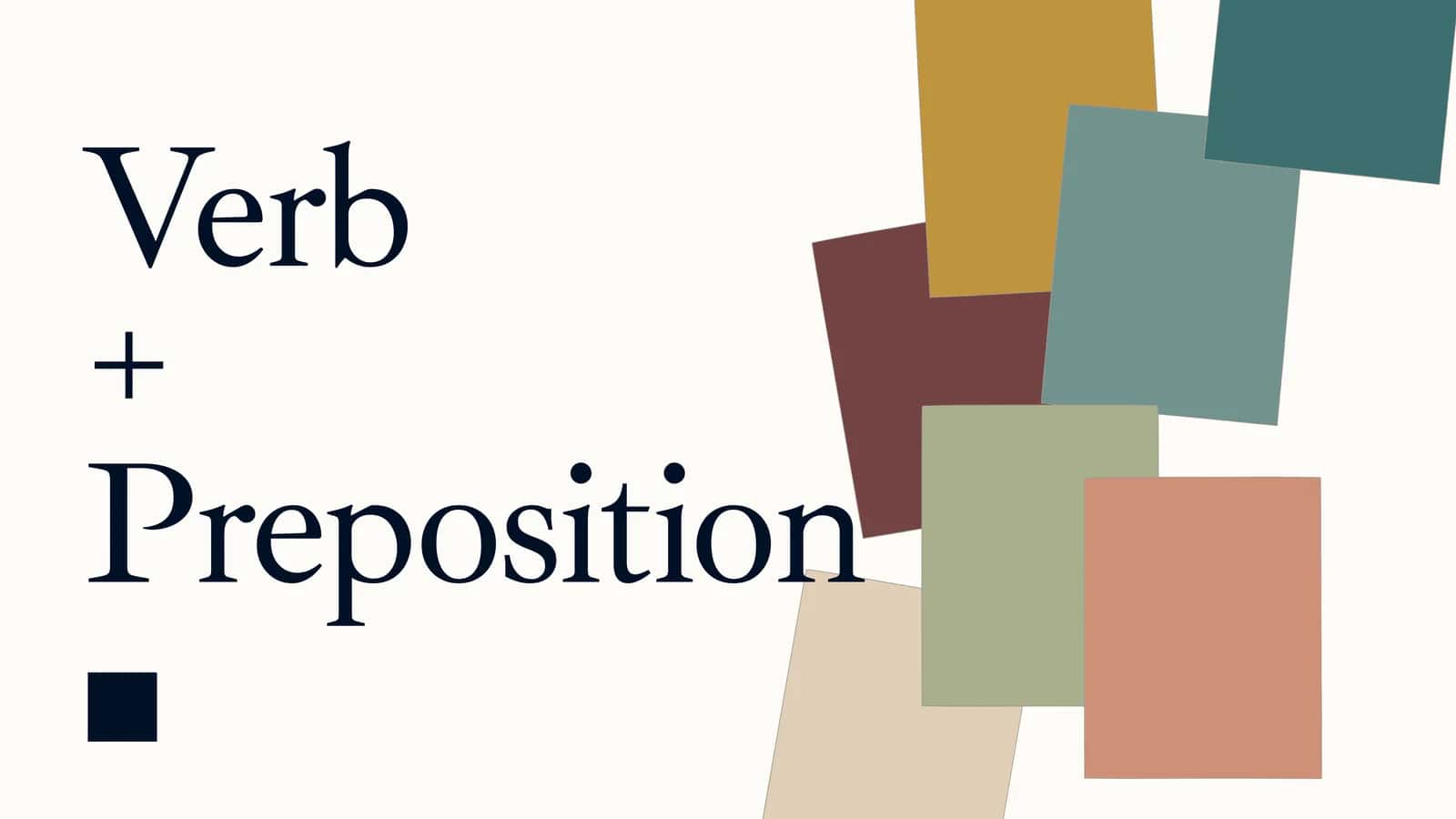 Verb+Preposition 1