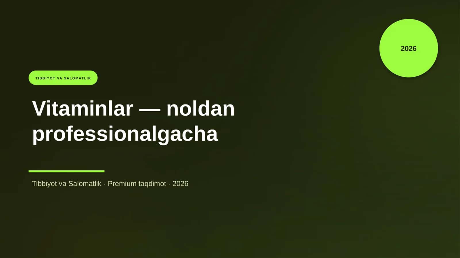 Vitaminlar — noldan professionalgacha 3