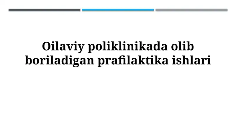 Profilaktika ishlarining maqsadi va vazifalari 1