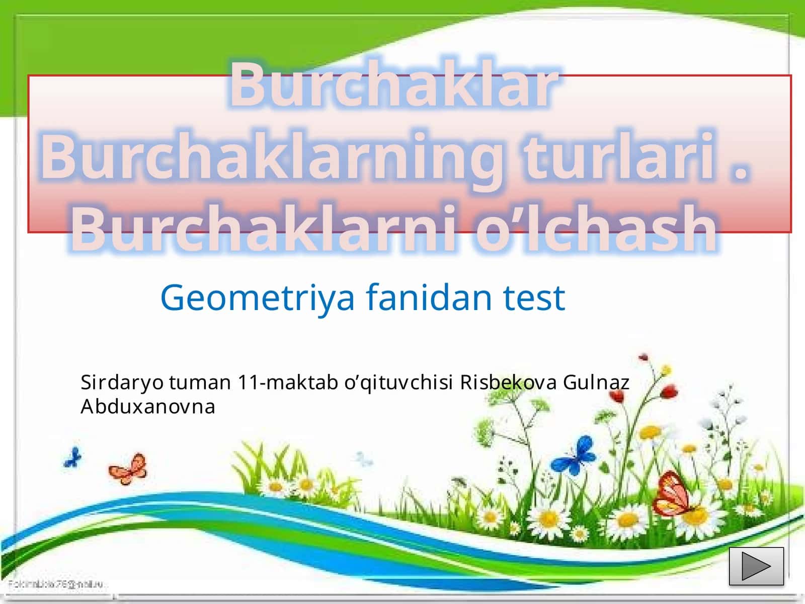 Burchaklar va turlari 1