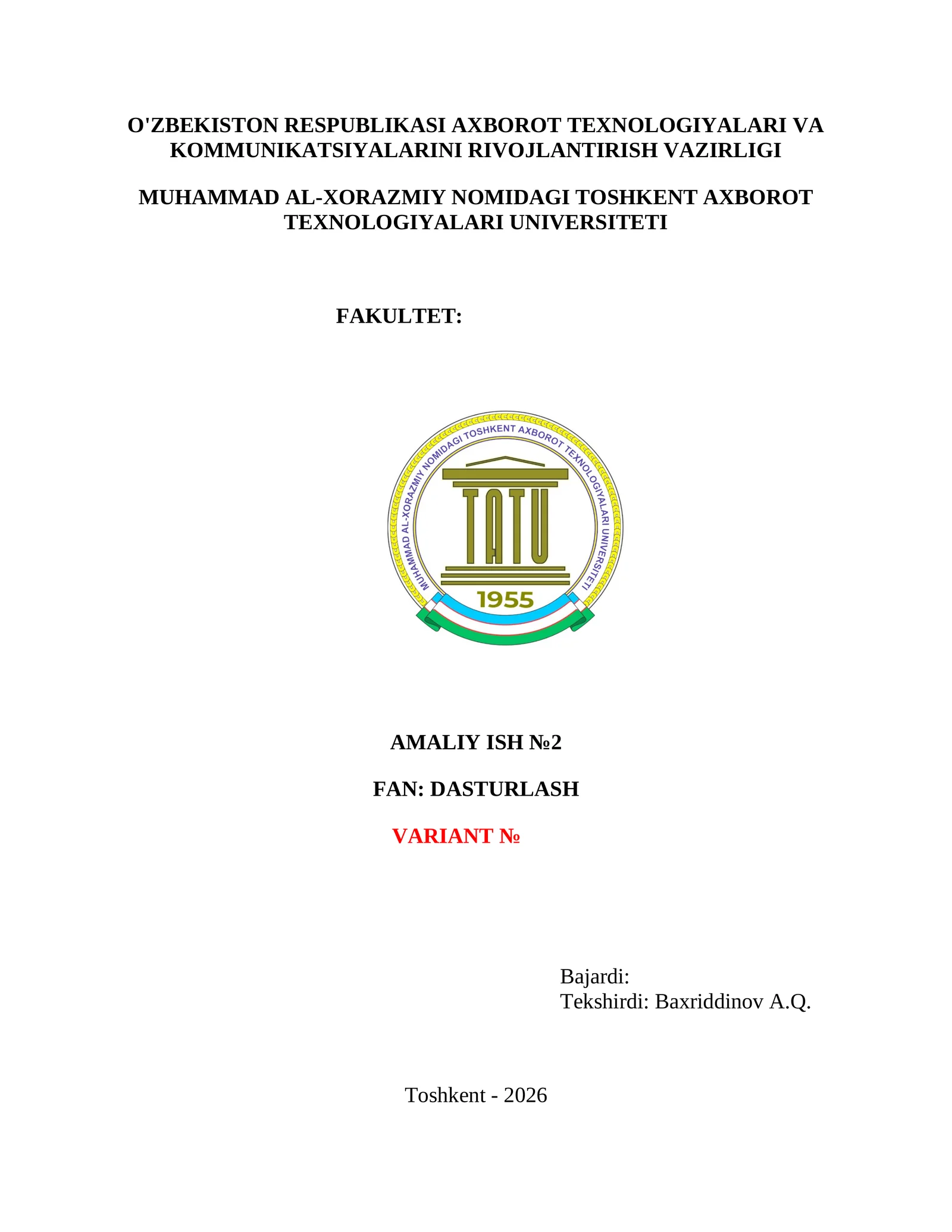AMALIY ISH №2 1